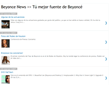 Tablet Screenshot of beyonce-news.blogspot.com