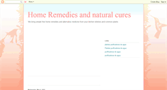 Desktop Screenshot of homeremediesandcures.blogspot.com