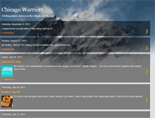 Tablet Screenshot of chicagowarriorsmysteries.blogspot.com