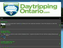Tablet Screenshot of daytrippingontario.blogspot.com