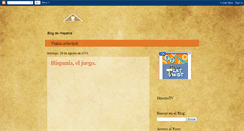 Desktop Screenshot of hispaniaeljuego.blogspot.com