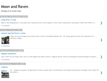 Tablet Screenshot of moonandraven.blogspot.com