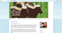 Desktop Screenshot of birthdayskunks.blogspot.com