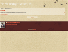 Tablet Screenshot of centrafriquemusique.blogspot.com