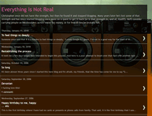 Tablet Screenshot of everythingisnotreal.blogspot.com