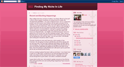 Desktop Screenshot of nicheinlife.blogspot.com