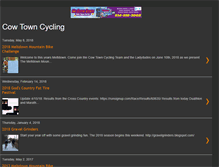 Tablet Screenshot of cowtowncycling.blogspot.com