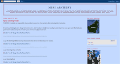 Desktop Screenshot of miriarchery.blogspot.com