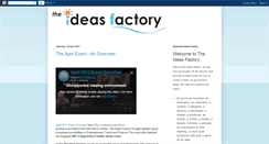 Desktop Screenshot of ideasfactoryblog.blogspot.com