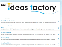 Tablet Screenshot of ideasfactoryblog.blogspot.com