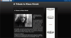 Desktop Screenshot of klauskinskitribute.blogspot.com