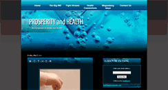 Desktop Screenshot of healthtoprosper.blogspot.com