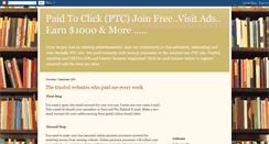 Desktop Screenshot of earnmoneypaidtoclick.blogspot.com