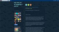 Desktop Screenshot of lostartsecret.blogspot.com