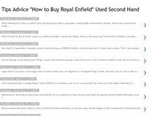 Tablet Screenshot of howtobuyenfield.blogspot.com