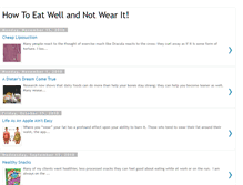 Tablet Screenshot of howtoeatwellandnotwearit.blogspot.com