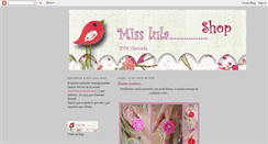 Desktop Screenshot of misslulashop.blogspot.com