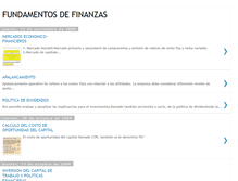 Tablet Screenshot of fundamentos-finanzas.blogspot.com