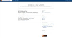 Desktop Screenshot of bioinformatics.blogspot.com