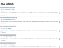 Tablet Screenshot of ihccsoftball.blogspot.com