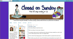 Desktop Screenshot of closedsunday.blogspot.com