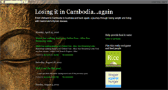 Desktop Screenshot of losingitincambodia.blogspot.com