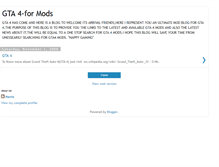 Tablet Screenshot of gta4mod.blogspot.com