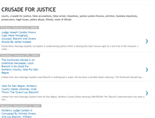 Tablet Screenshot of crusadeforjustice.blogspot.com