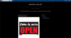 Desktop Screenshot of neededrelief.blogspot.com