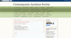 Desktop Screenshot of jacobeansociety.blogspot.com