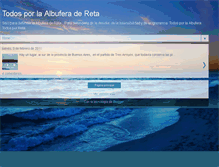 Tablet Screenshot of albuferadereta.blogspot.com