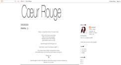 Desktop Screenshot of coeur-rouge.blogspot.com