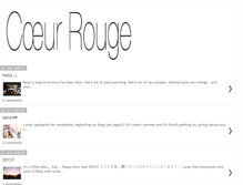 Tablet Screenshot of coeur-rouge.blogspot.com