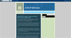 Desktop Screenshot of a-lot-of-fast-cars.blogspot.com