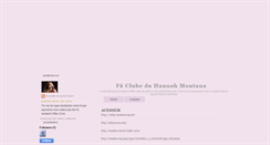 Desktop Screenshot of faclubedahannah.blogspot.com