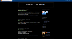 Desktop Screenshot of gondolatok-anthyel.blogspot.com