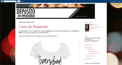 Desktop Screenshot of depositodemoda.blogspot.com