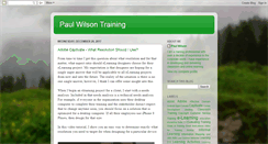 Desktop Screenshot of paulwilsontraining.blogspot.com