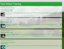 Tablet Screenshot of paulwilsontraining.blogspot.com