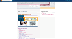 Desktop Screenshot of curso-gestion-del-conocimiento.blogspot.com