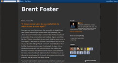 Desktop Screenshot of brent-foster.blogspot.com