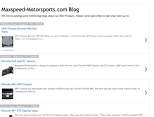 Tablet Screenshot of maxspeed-motorsports.blogspot.com