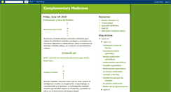 Desktop Screenshot of complementary-medicines.blogspot.com