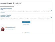 Tablet Screenshot of practical-debt-solutions.blogspot.com