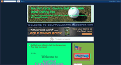 Desktop Screenshot of golfpullcarts.blogspot.com