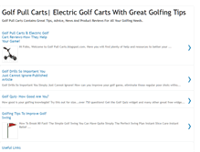 Tablet Screenshot of golfpullcarts.blogspot.com