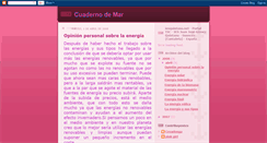 Desktop Screenshot of cuadernodemar.blogspot.com