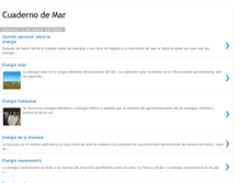 Tablet Screenshot of cuadernodemar.blogspot.com