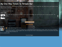 Tablet Screenshot of onewaytickettotemplebar.blogspot.com