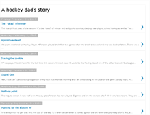 Tablet Screenshot of ahockeydadstory.blogspot.com